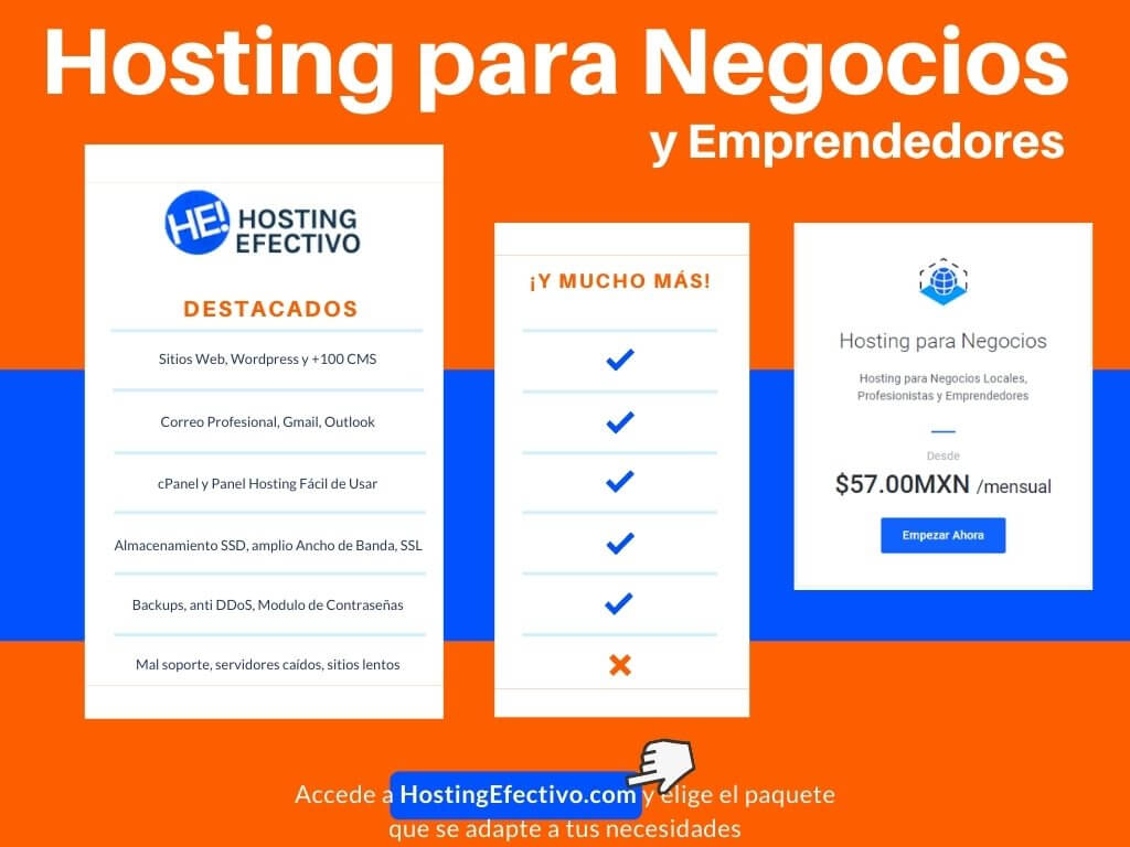 paquetes hosting para negocios