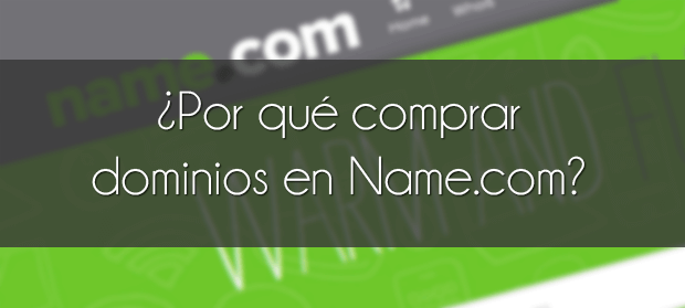 ¿Por qué comprar dominios en Name?