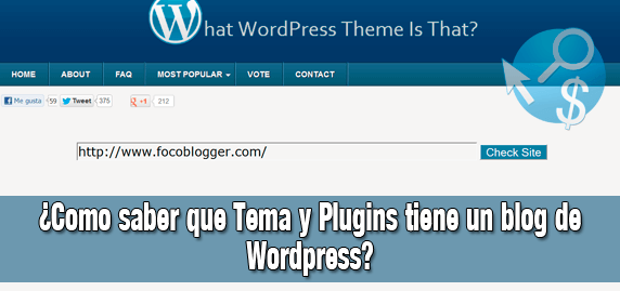 ¿Como saber que Tema y Plugins tiene un sitio de WordPress?